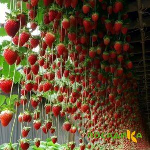 Клубника ампельная Анастасия купить по цене от 370р. в интернет-магазине «Посадика» с доставкой почтой в в Печорае и по всей России – [изображение №1].